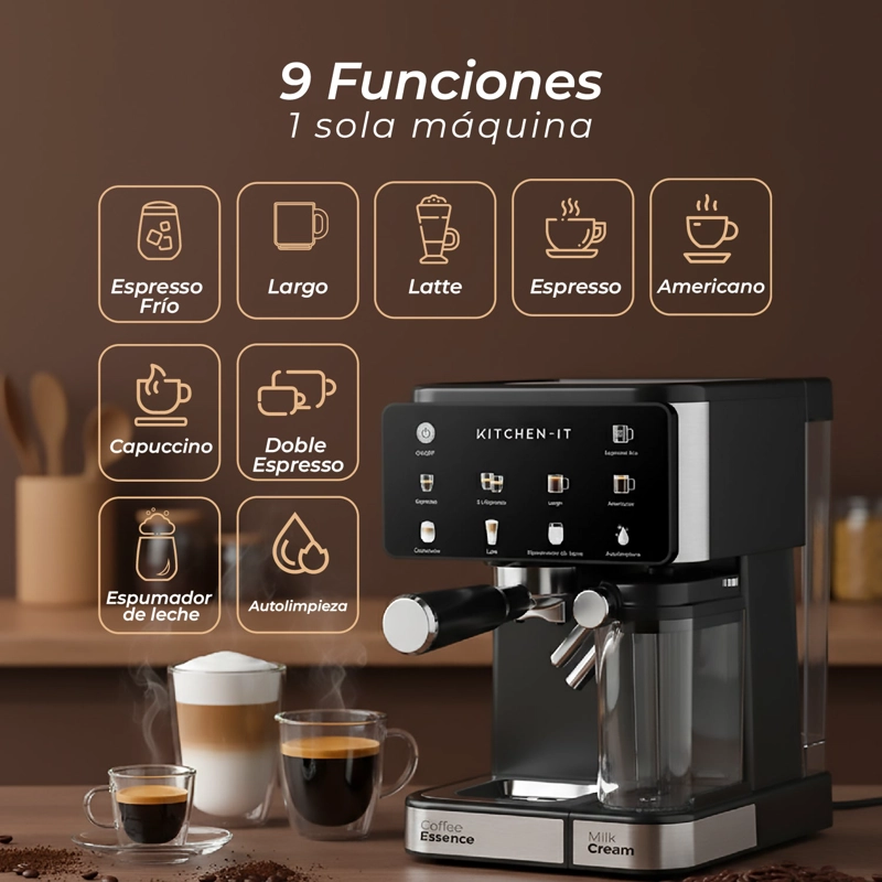 CAFETERA ESPRESSO POWER BREW 9 EN 1 - 5