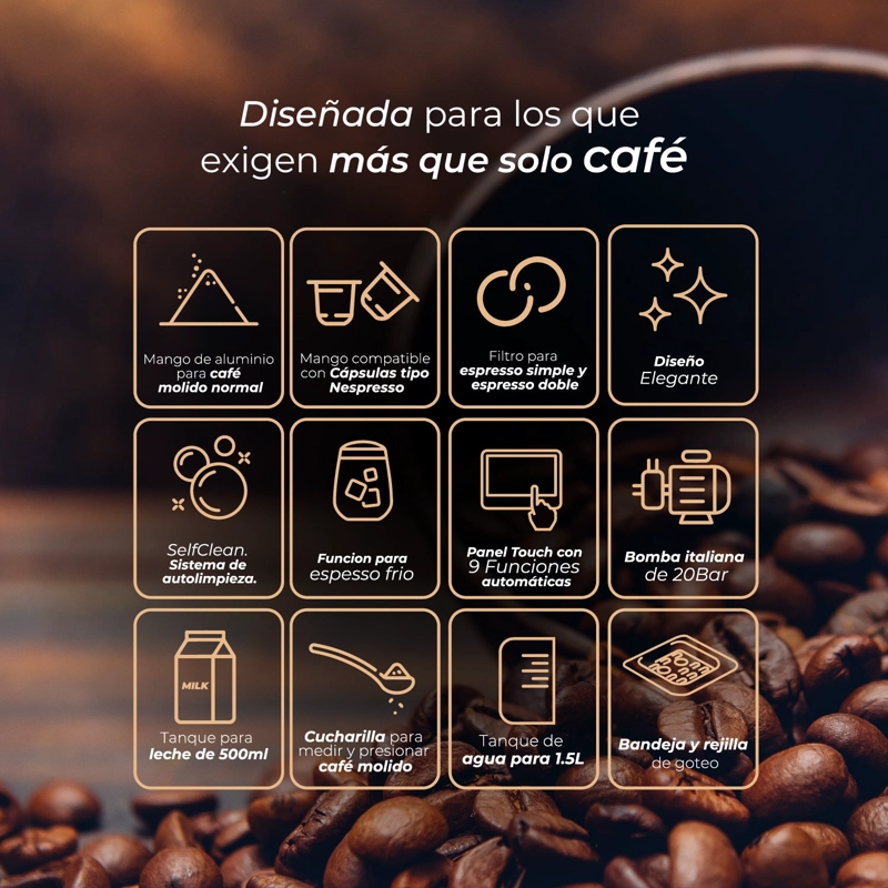 CAFETERA ESPRESSO POWER BREW 9 EN 1 - 6