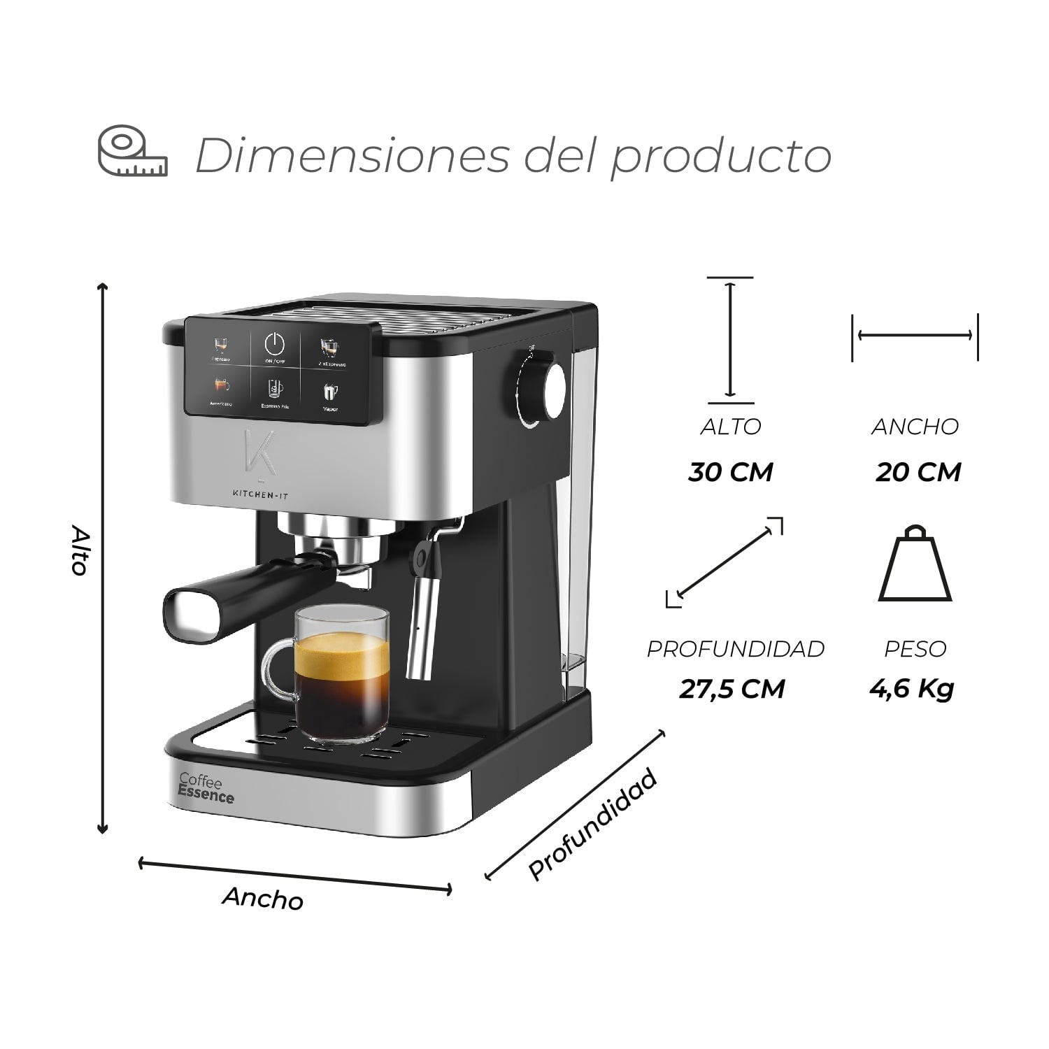 CAFETERA ESPRESSO COOL SHOT 5 EN 1 - 2