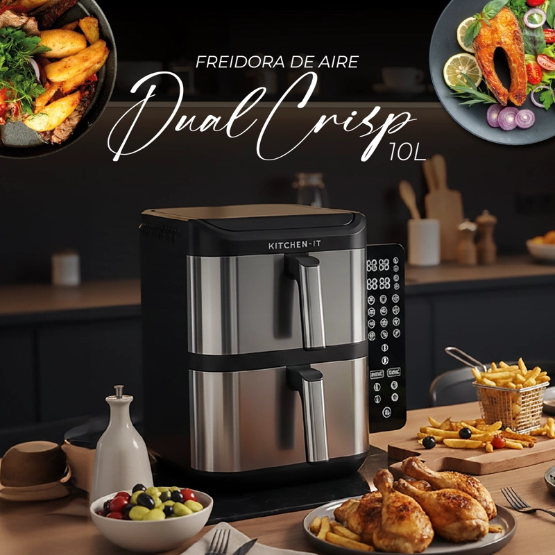 FREIDORA DE AIRE DUAL CRISP XL 10L - 6