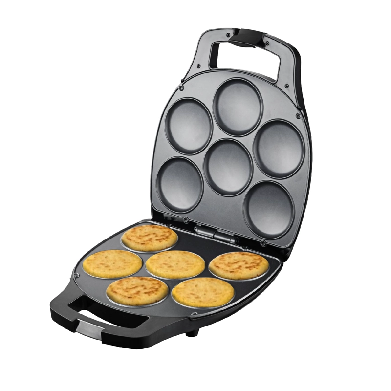 MAQUINA DE AREPAS Y PANQUEQUES ANTIADHERENTE - GOURMET PRESS 6 EN 1