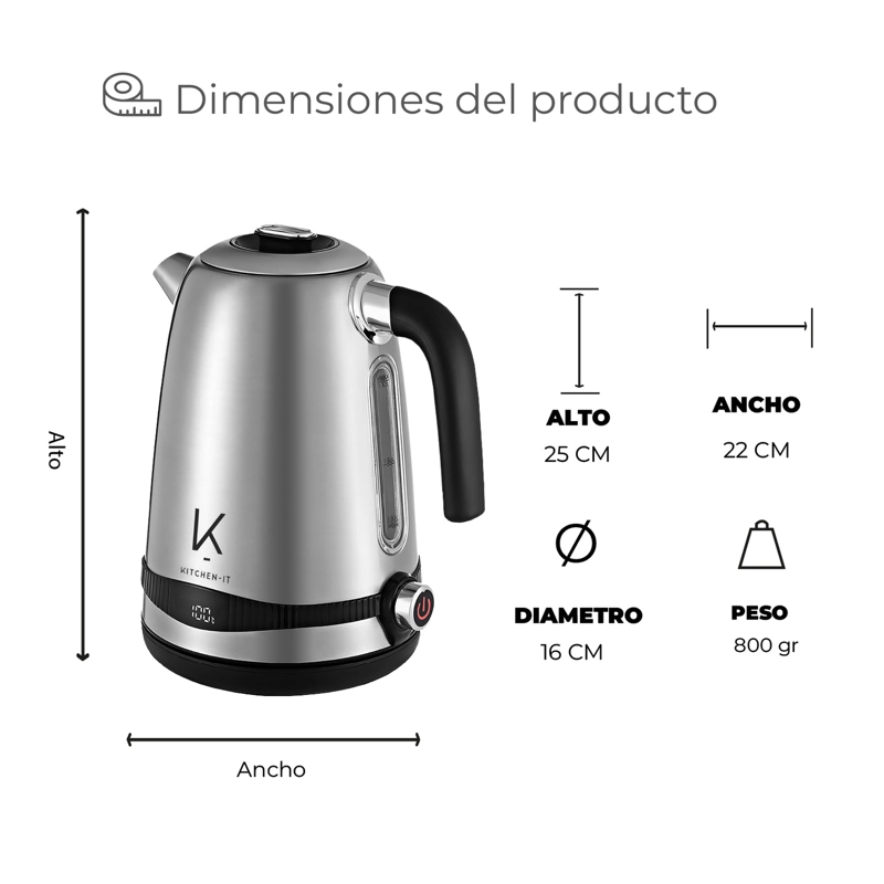 HERVIDOR TEMP CONTROL 1.7L - 10