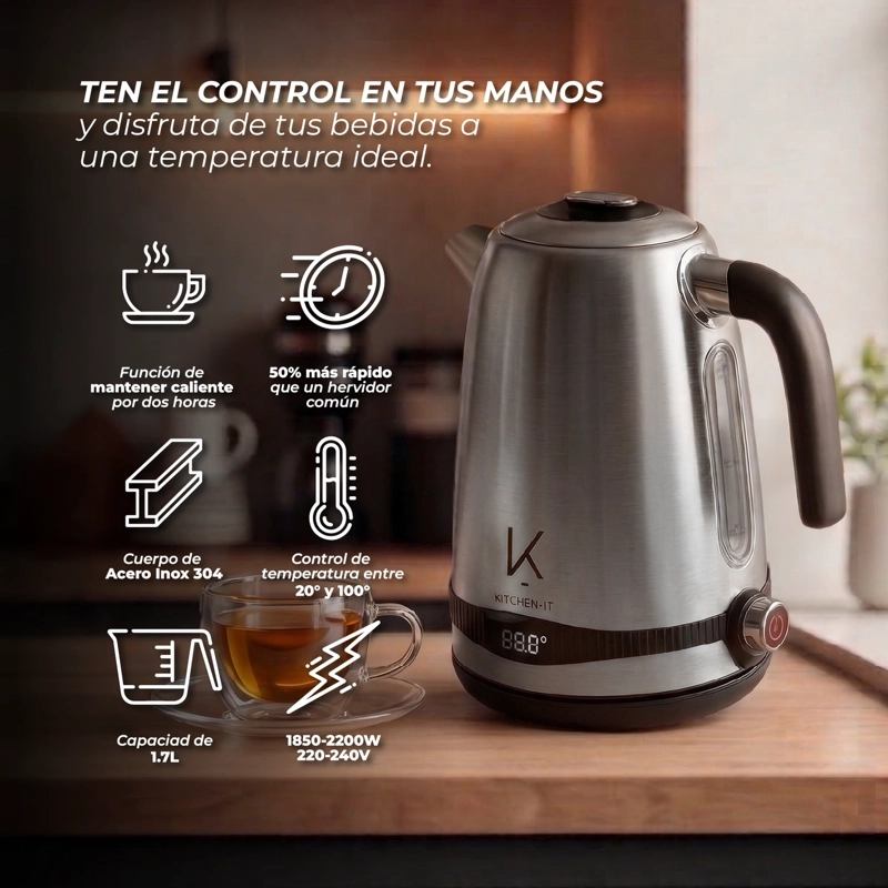 HERVIDOR TEMP CONTROL 1.7L - 5