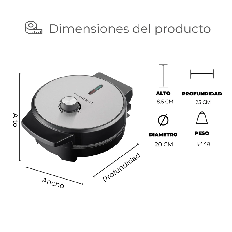 MAQUINA DE WAFFLES BELGIAN CRISP CON REVESTIMIENTO DE CERAMICA ANTIADHERENTE - 9
