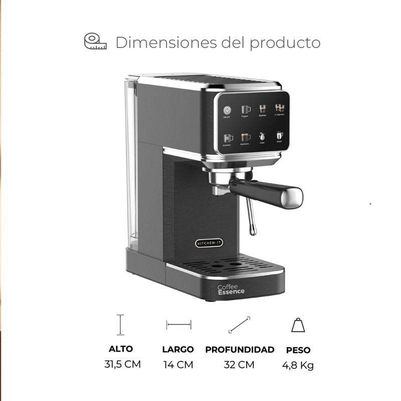 CAFETERA ESPRESSO SLIM SHOT 7 EN 1 - 12