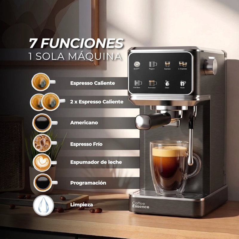 CAFETERA ESPRESSO SLIM SHOT 7 EN 1 - 5