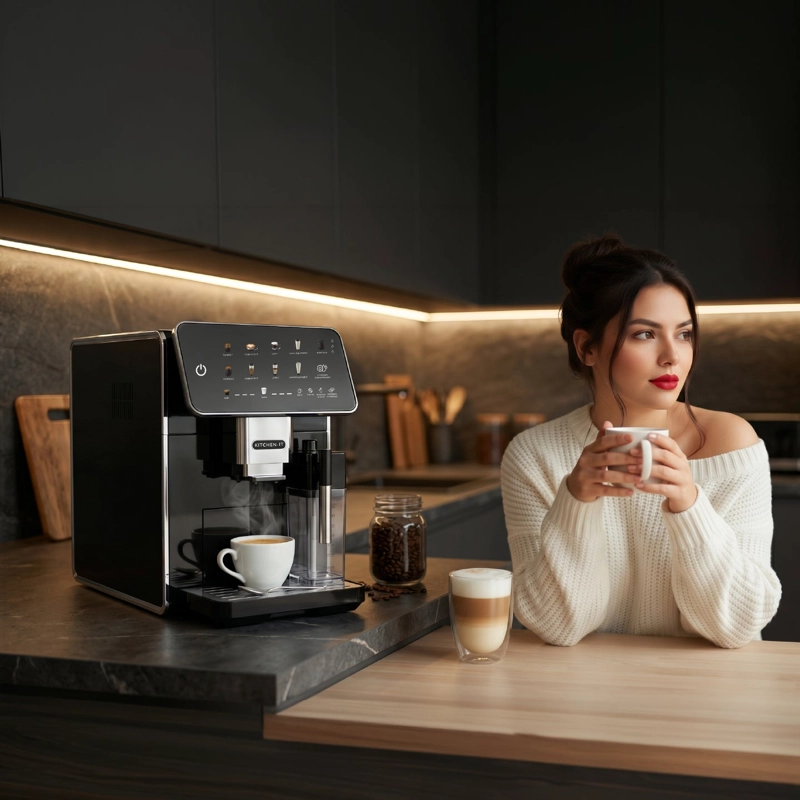 CAFETERA ESPRESSO SUPER AUTOMATICA LATTE DELUXE - 10