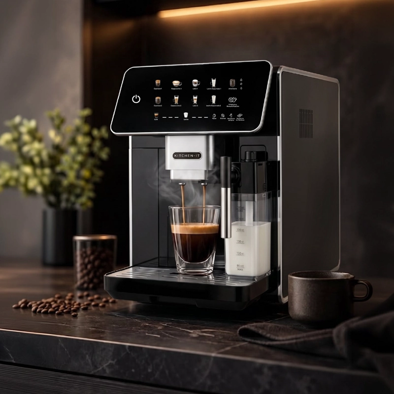 CAFETERA ESPRESSO SUPER AUTOMATICA LATTE DELUXE - 11