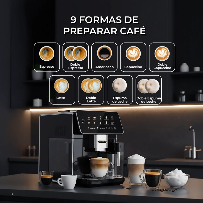 CAFETERA ESPRESSO SUPER AUTOMATICA LATTE DELUXE - 6