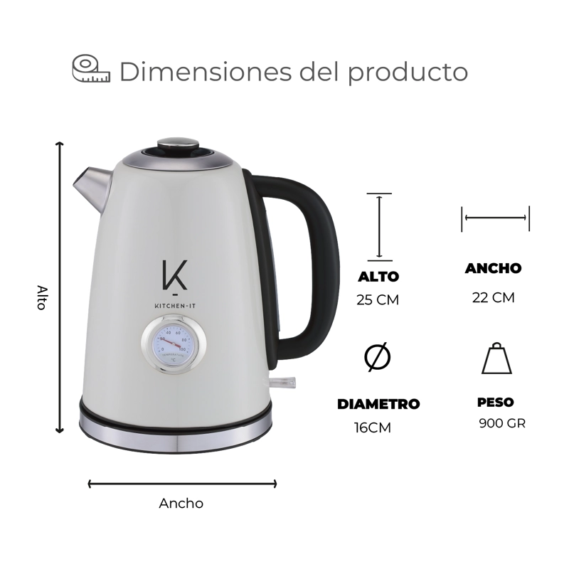 HERVIDOR ELE CTRICO 1.8L DELUXE EDITION - 8