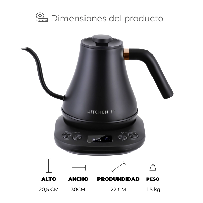 HERVIDOR ELE CTRICO INTELIGENTE CUELLO CISNE ONIX - 9
