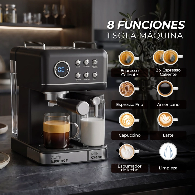 CAFETERA ESPRESSO CREAM LAB 8 EN 1 - 5