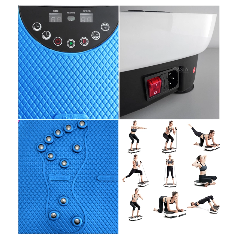 PLATAFORMA VIBRATORIA PWRFITNESS CAPACIDAD 120 KG ROJA PV300 - 4