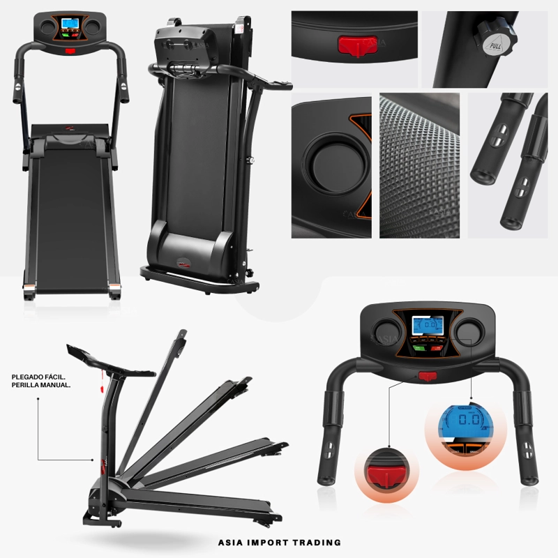 TROTADORA ELÉCTRICA TREADMILL II NEGRA BLUETOOTH 2.0 HP PLEGABLE 1-12 KM/H - 3