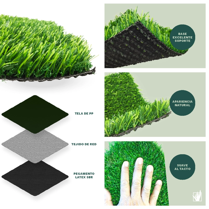 PASTO HOME GRASS SINTÉTICO 20 MILIMETROS ESPESOR 40 MT2 - 4