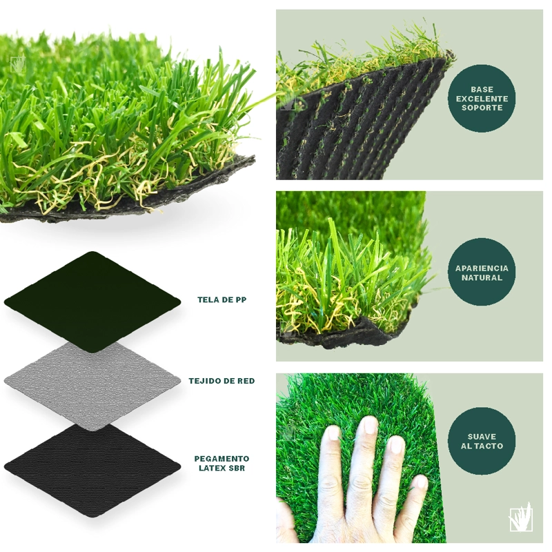 PASTO HOME GRASS SINTÉTICO 30 MILIMETROS ESPESOR 20 MT2 - 4