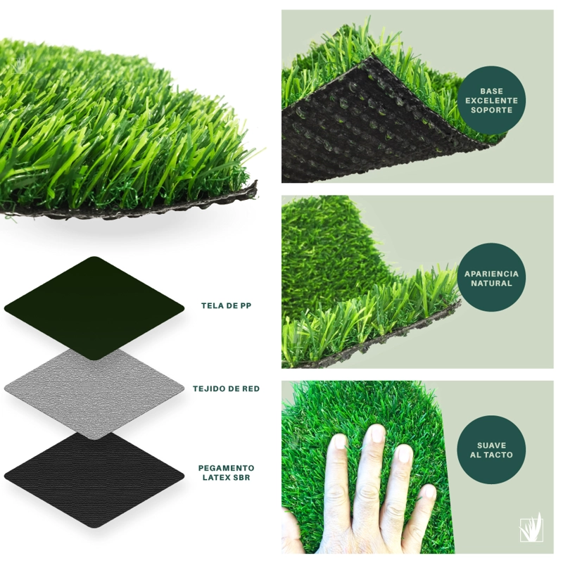 PASTO HOME GRASS SINTÉTICO 20 MILIMETROS ESPESOR 30 MT2 - 4