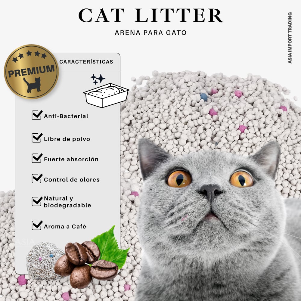ARENA PARA GATOS PREMIUM AROMA CAFE  16K - 3