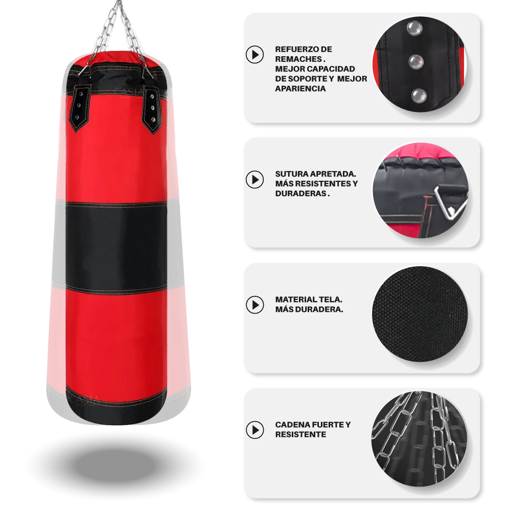SACO DE BOX COLGANTE ROJO 120 CM - 3