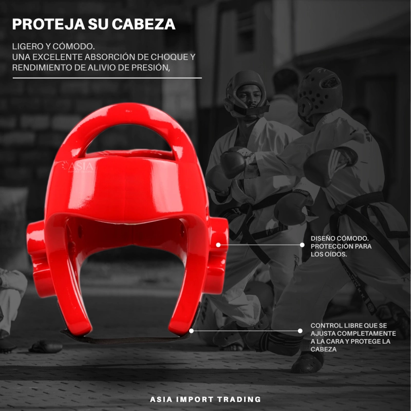 CASCO PWRFITNESS 28 CM BOXEO ROJO TALLA XL - 2