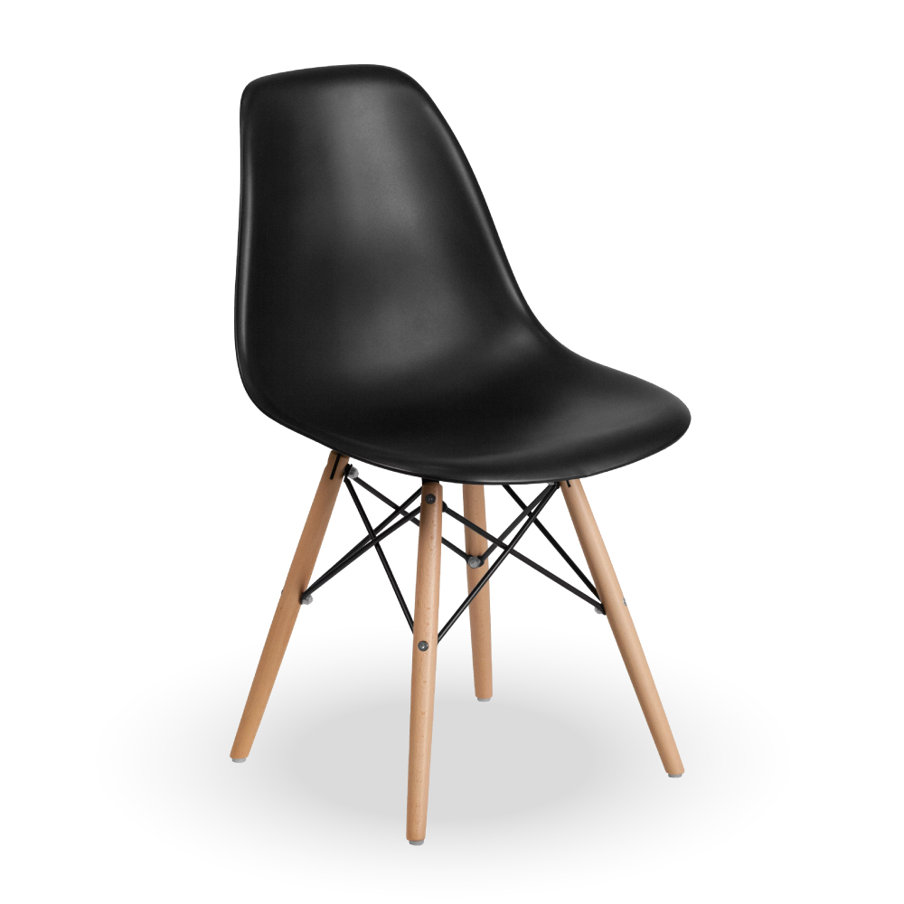 SILLA ESTILO MODERNO NEGRA - 1