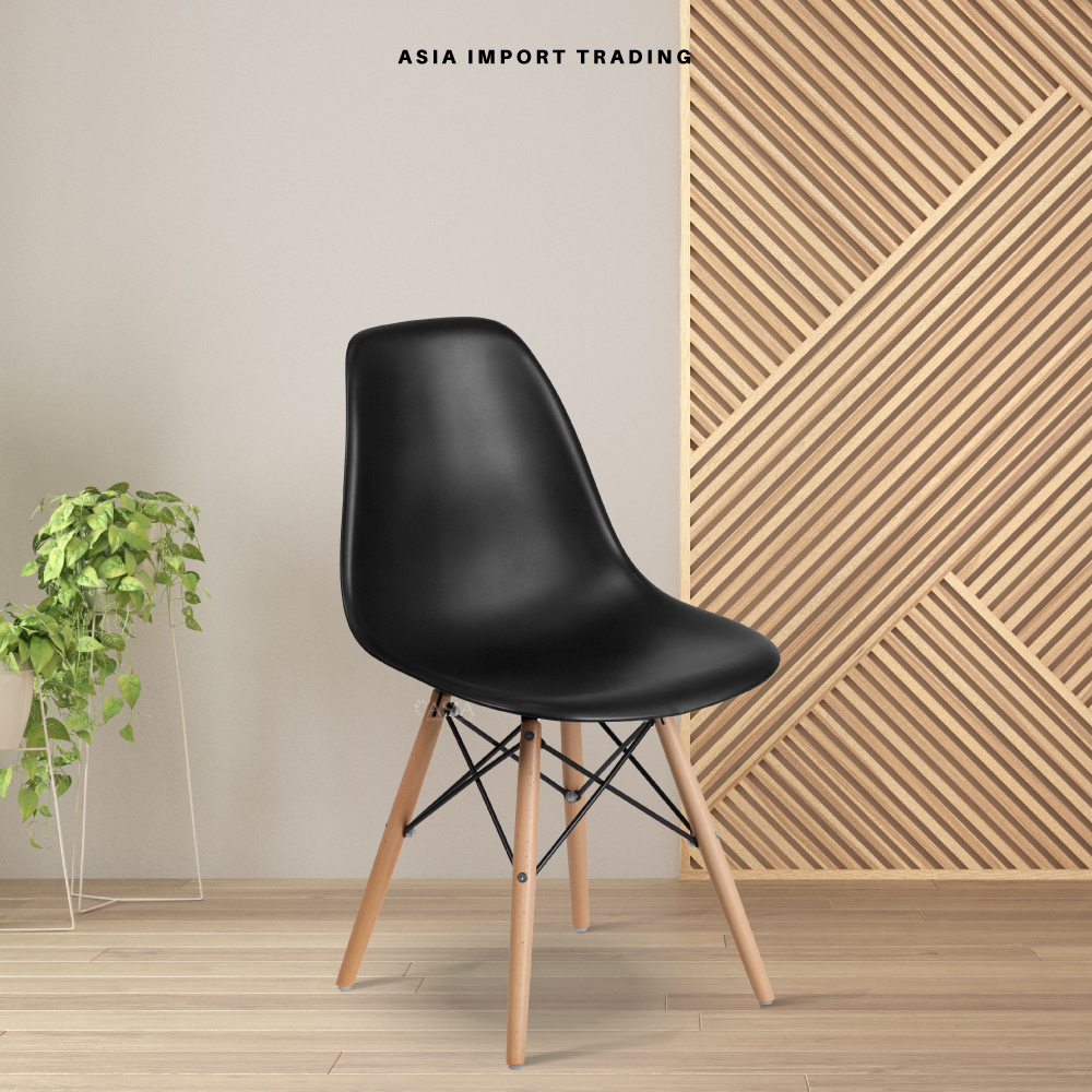 SILLA ESTILO MODERNO NEGRA - 2