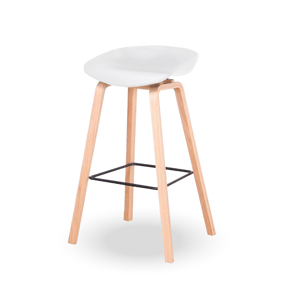 SILLA TABURETE COLOR BLANCO - 1