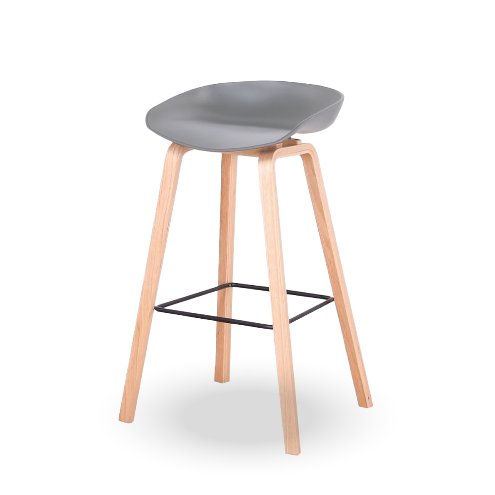 SILLA TABURETE COLOR GRIS - 1