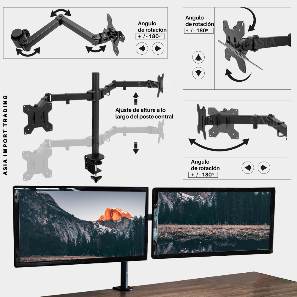 SOPORTE MONITOR DOBLE - 2