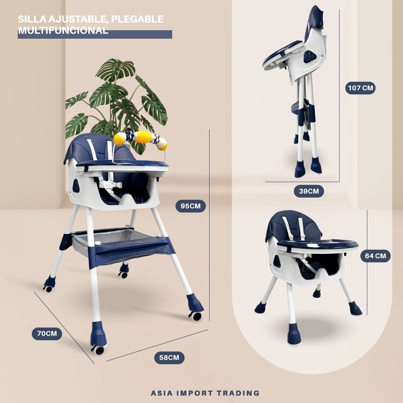 SILLA COMER KIDSTAR INFANTIL AZUL - 4