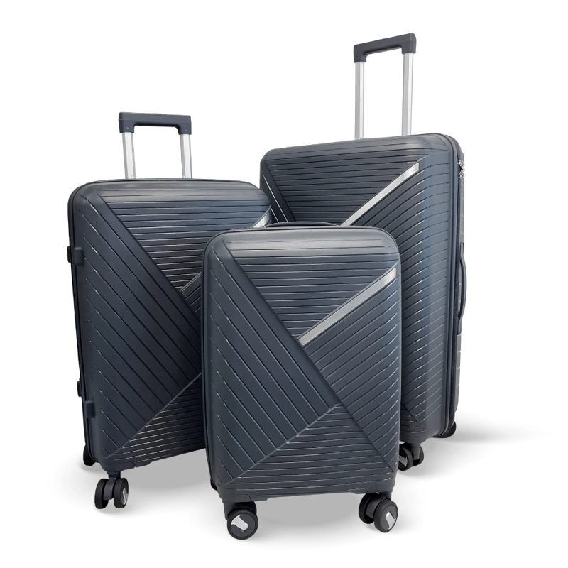 SET 3 MALETAS RIGIDAS URBAN 360° GRIS OSCURO S/M/L - 1