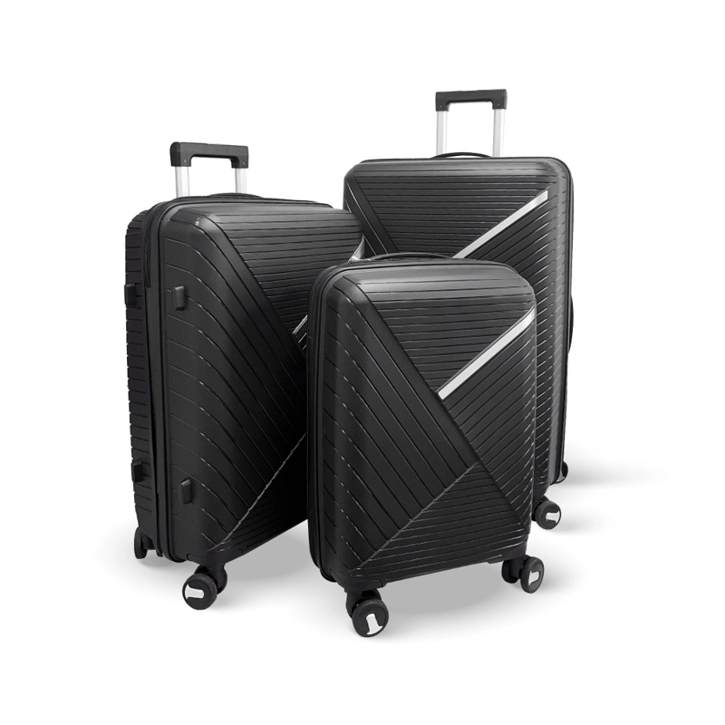 SET 3 MALETAS RIGIDAS URBAN 360° NEGRAS S/M/L - 1