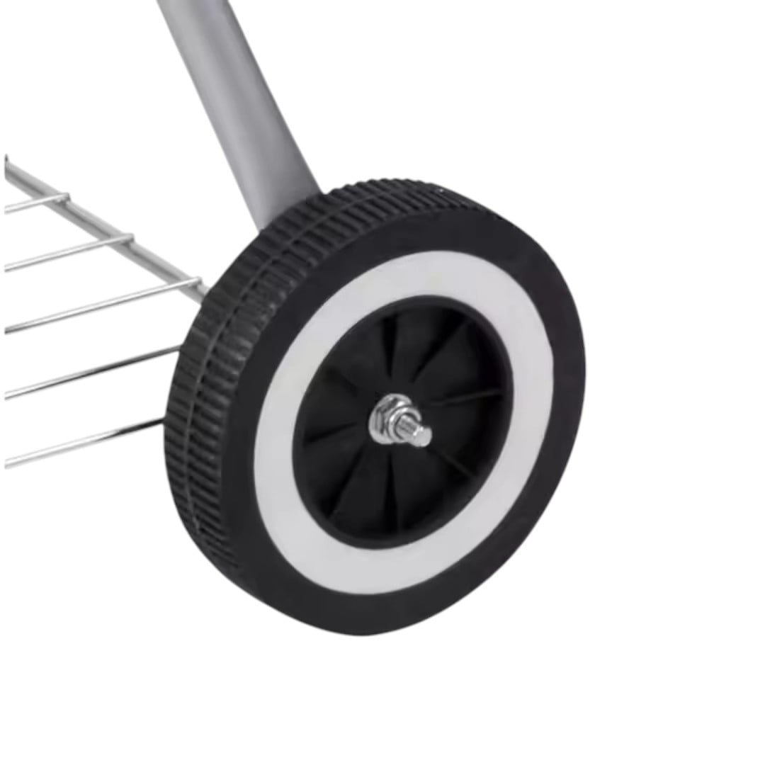 PARRILLA A CARBON CON TAPA Y RUEDAS – TIPO KETTLE 43 CM - 4