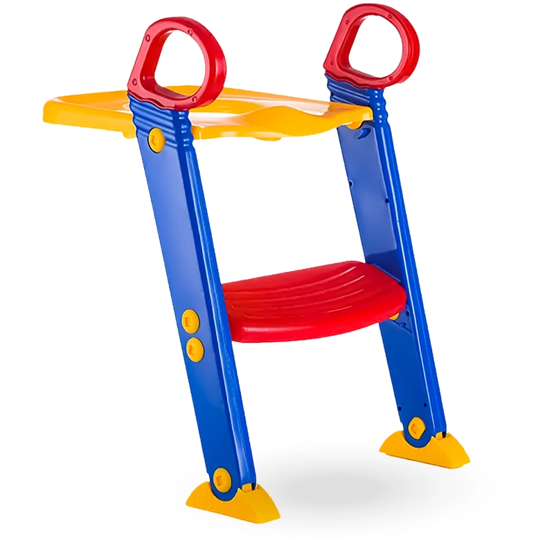 ADAPTADOR BAÑO KIDSTAR AZUL CON ESCALERA PARA NIÑOS - 6