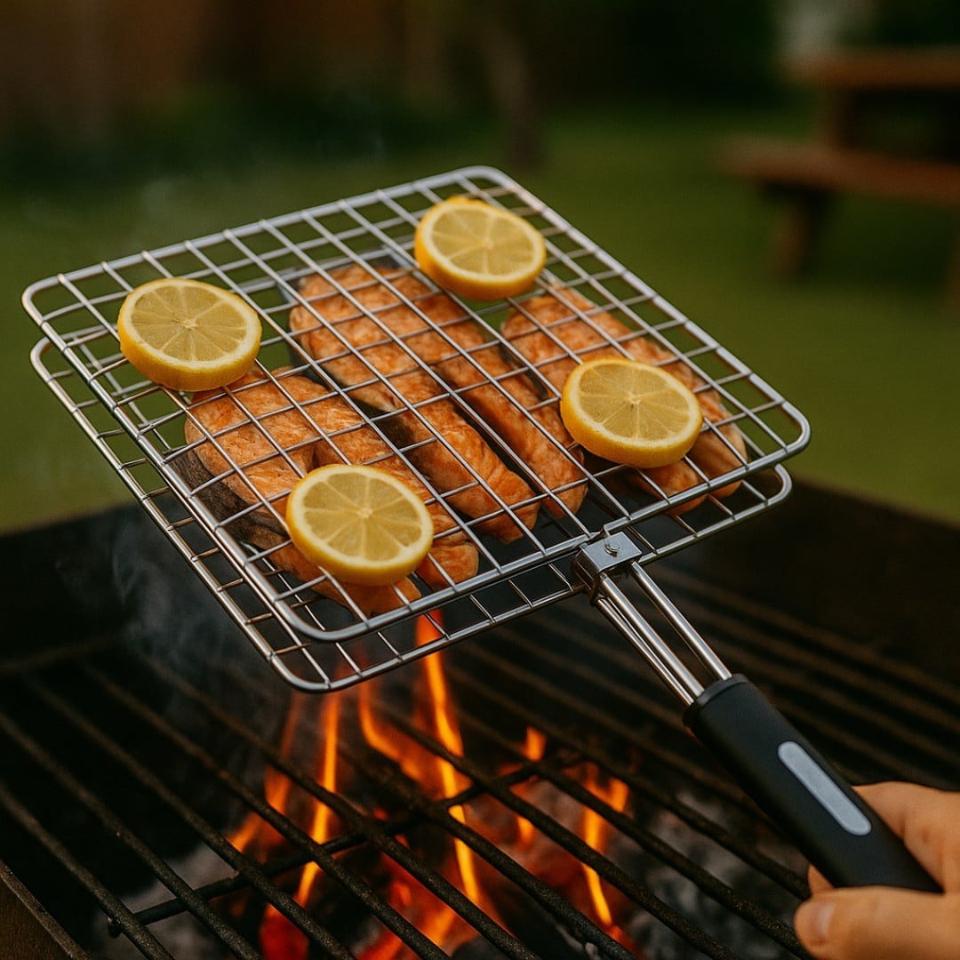REJILLA PARRILLERA FLIP-GRILL PRO CON MANGO ANTIDESLIZANTE - 5