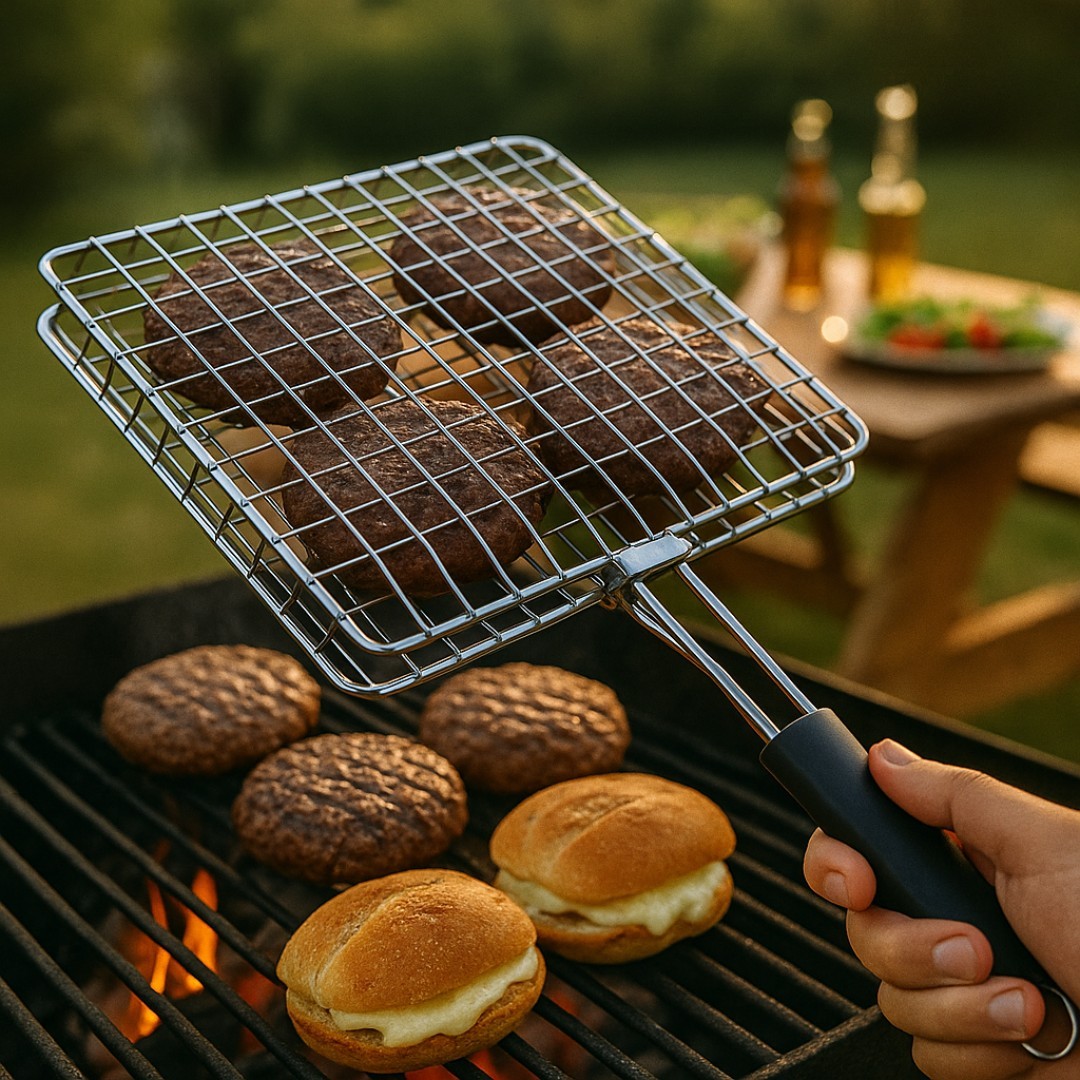 REJILLA PARRILLERA FLIP-GRILL PRO CON MANGO ANTIDESLIZANTE - 6