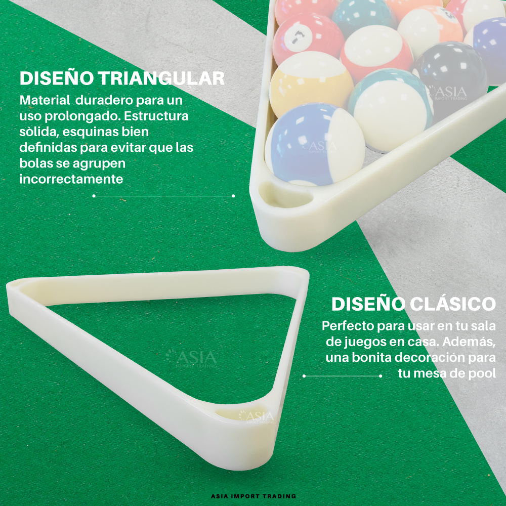 TRIANGULO PWRFITNESS 3.5 CM X 29.5 CM PARA MESA DE POOL - 3