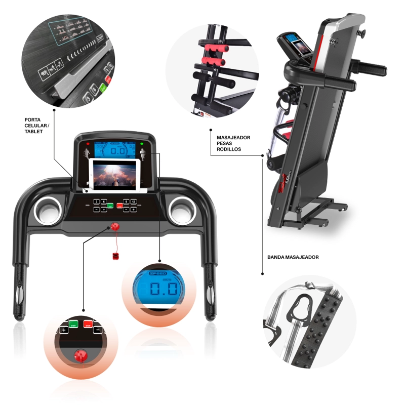 TROTADORA TREADMILL MASAJEADOR T800MN - 2
