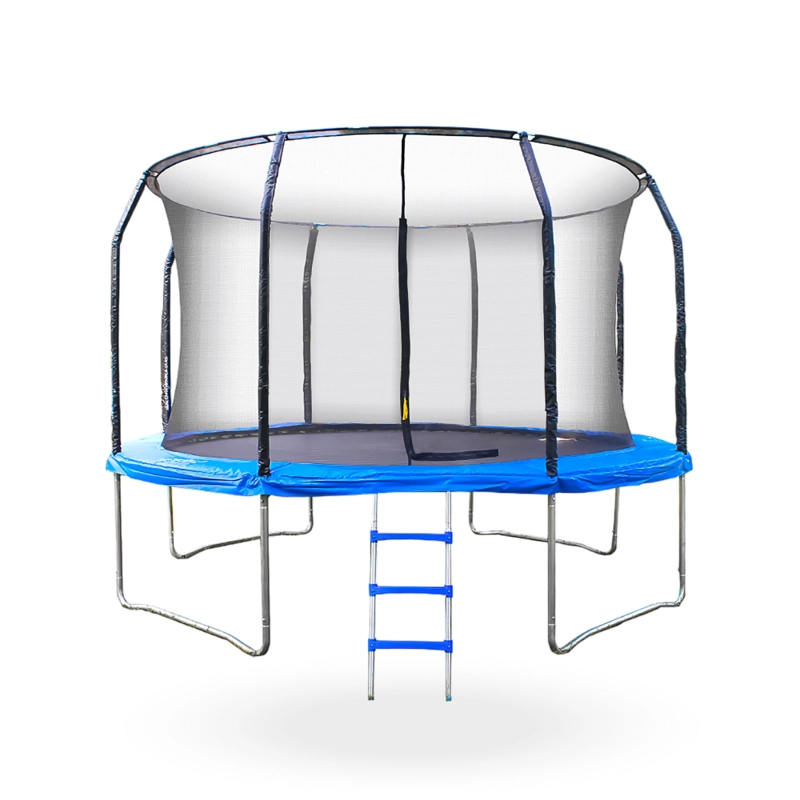 CAMA ELASTICA CON MALLA Y ESCALERA 4.26MT 14FT AZUL - 1