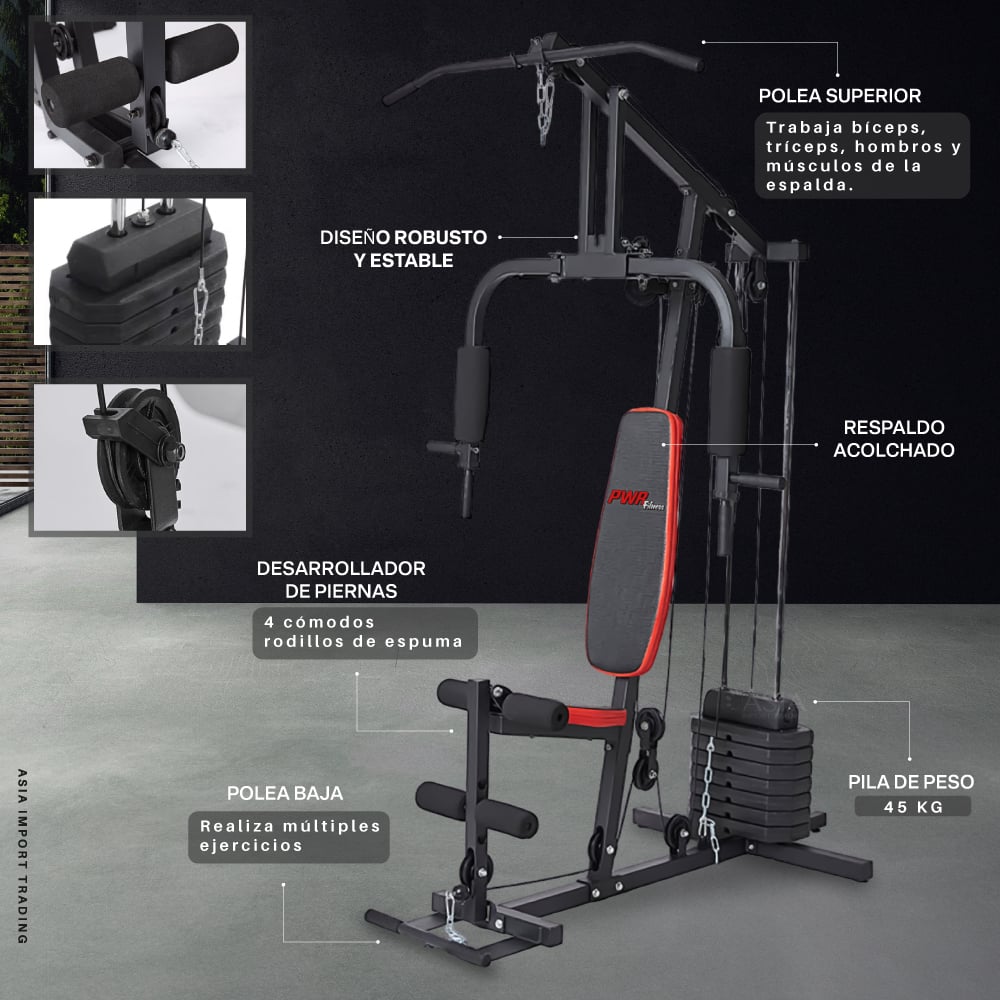 HOME GYM PWRFITNESS MULTIFUNCIONAL HG5601 - 3