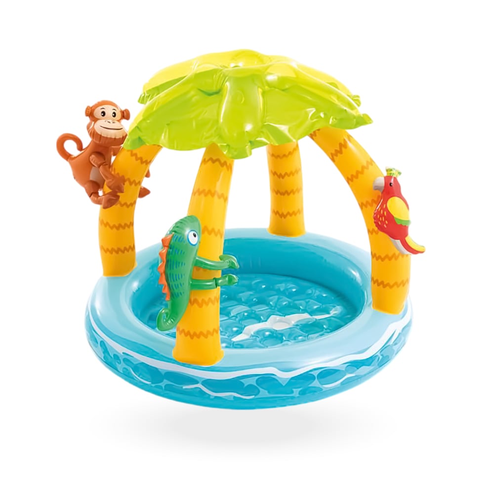PISCINA INFLABLE INTEX TROPICAL ISLAND CON CUBIERTA 1.02 X 0.86M 45 L - 1