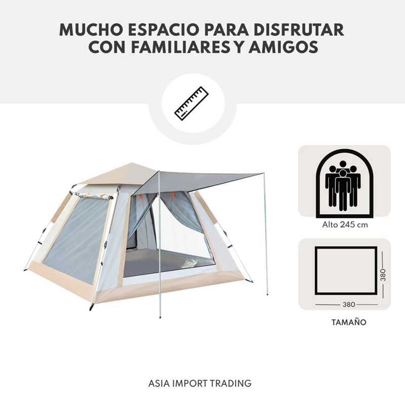 CARPA GRANDLODGE IMPERMEABLE BEIGE 6 A 8 PERSONAS - 3