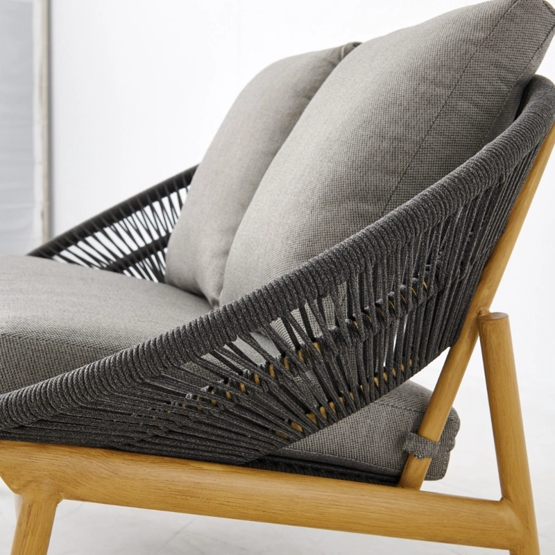 JUEGO DE TERRAZA UNISEX DECODREAMS GRIS ARMONÍA BOREAL RATÁN 4 PIEZAS - 3