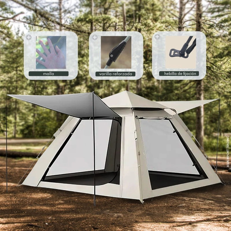 CARPA AUTOMATICA 4 PERSONAS 215X215X140CM UU2018 - 2