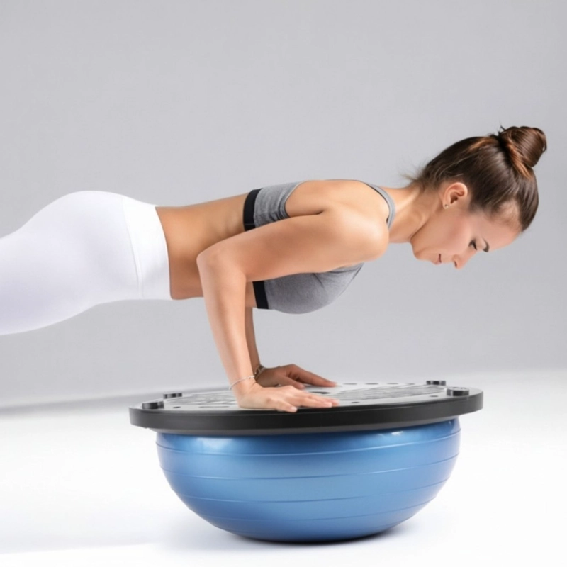 BOSU BALL CON BANDAS ELASTICAS PARA EQUILIBRIO Y ENTRENAMIENTO FUNCIONAL - 3