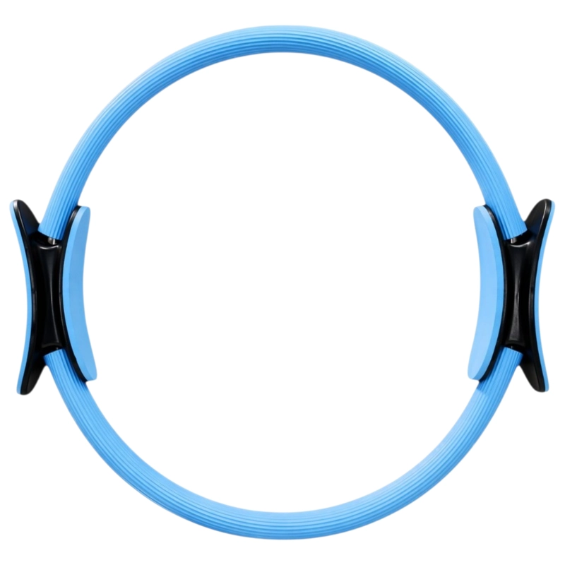 ARO DE PILATES FITNESS PARA TONIFICACION CON AGARRE ERGONOMICO AZUL - 2