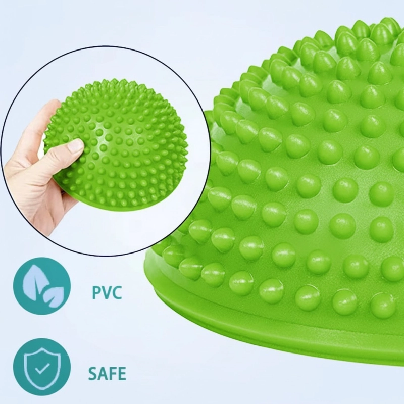 MINI BOSU ERIZO SENSORIAL 16 CM PARA ENTRENAMIENTO Y ESTABILIDAD VERDE - 3