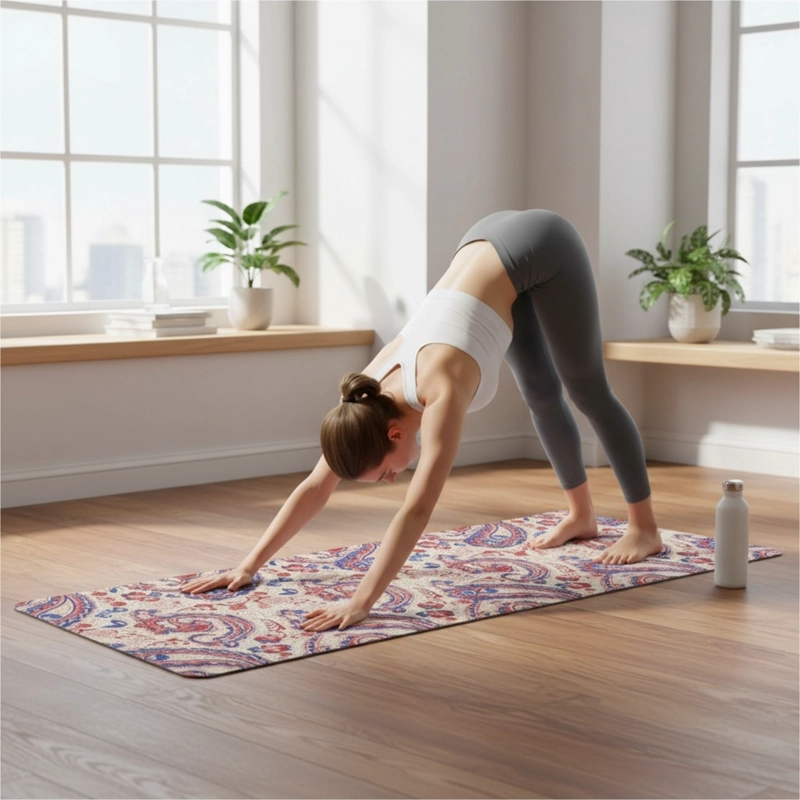 MAT DE YOGA  6 MM TEXTURADO ANTIDESLIZANTE PARA ENTRENAMIENTO DISEÑO 3 - 2