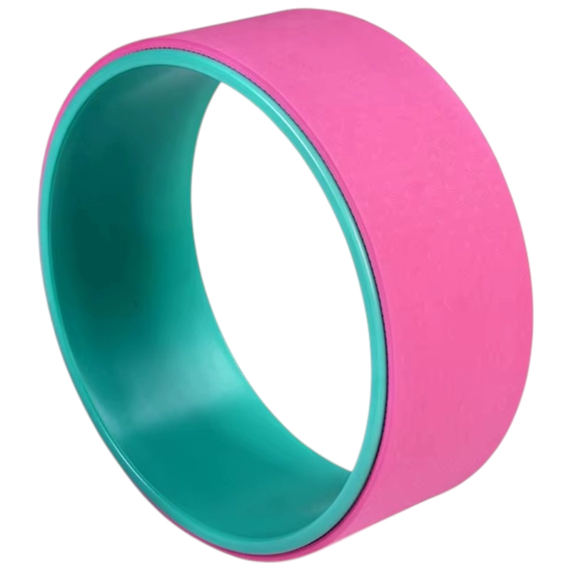RUEDA YOGA WHEEL PARA POSTURA, FLEXIBILIDAD Y BIENESTAR ROSADA - 1