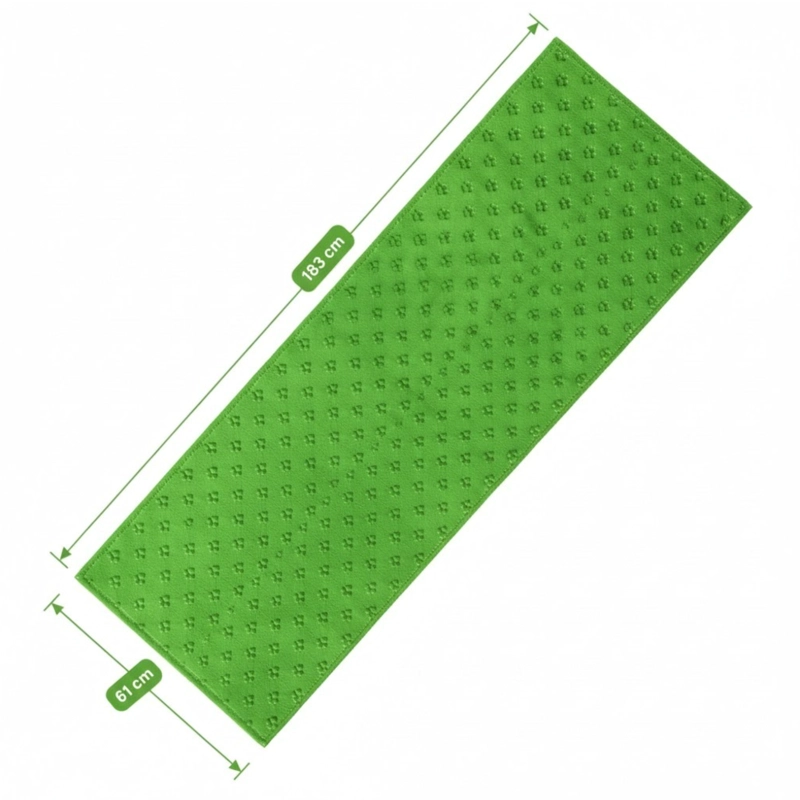 TOALLA DE YOGA PREMIUM ANTIDESLIZANTE 183X61 CM DE MICROFIBRA SECADO RAPIDO ROSADA - 2